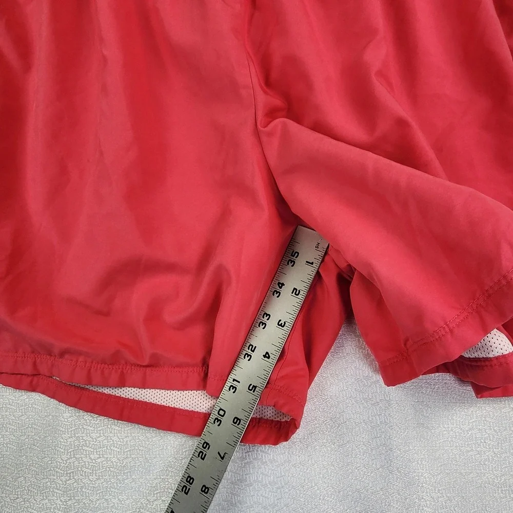 Nike Large L Red Performance Mesh Lined Athletic Running Shorts Gym Workout